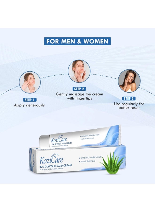 Kozicare Glycolic Acid Face Cream 6% |15g - Image 4