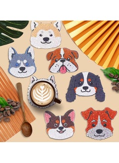 LKTOCAFT 8 PCS Animal Diamond Art Coasters Set DIY Round Wooden Cup Holders for Home Bar Table Decor, Crafts & Gifts  - Image 5