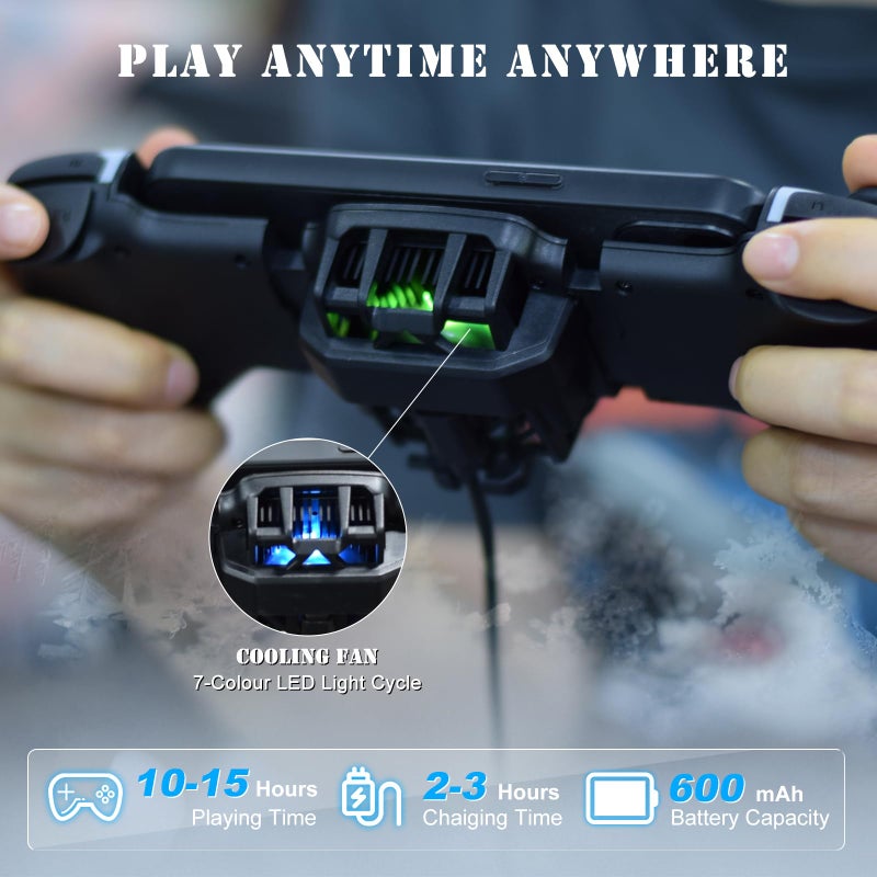 Koiiko Wireless Gamepad Controller for iPhone iOS Android Switch PC with Cool Conduction Plate RGB Cooling Fan, Phone Controller Joystick for iPhone 16/15/14/13, Samsung, LG, Google, Turbo/Macro Function, COD - Image 3