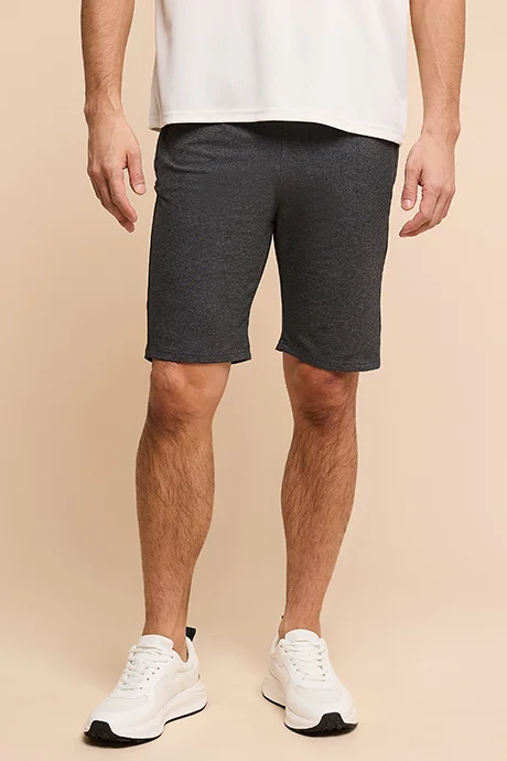 أر أند بي Solid Shorts with Drawstring Waist