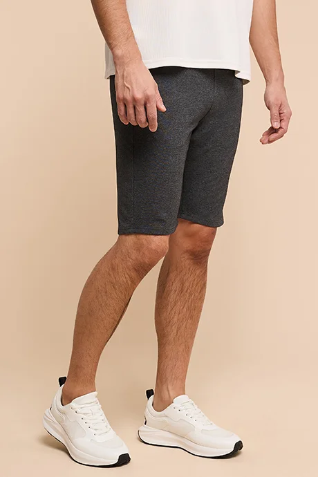 أر أند بي Solid Shorts with Drawstring Waist