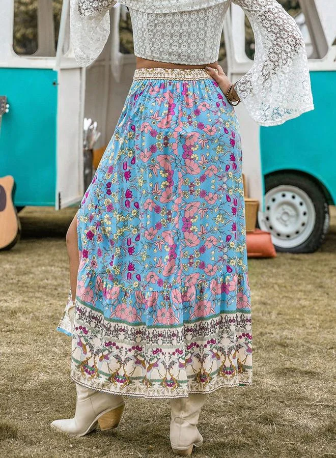 Take Two Take Two All-Over Print A-Line Maxi Dress