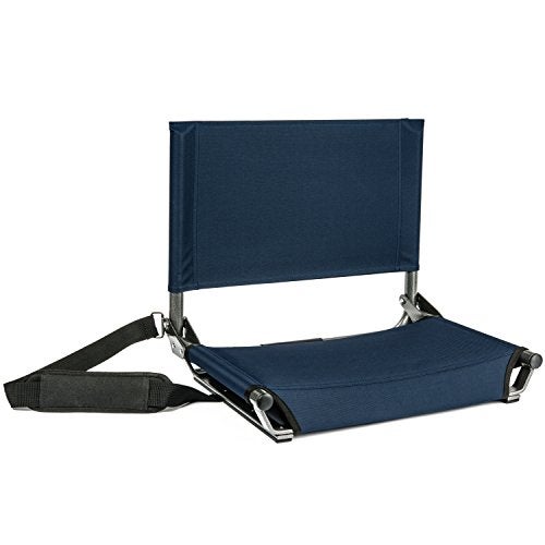 Cascade Mountain Tech Stadium Seat Lightweight Portable Folding Chair for Bleachers and Benches Navy 17