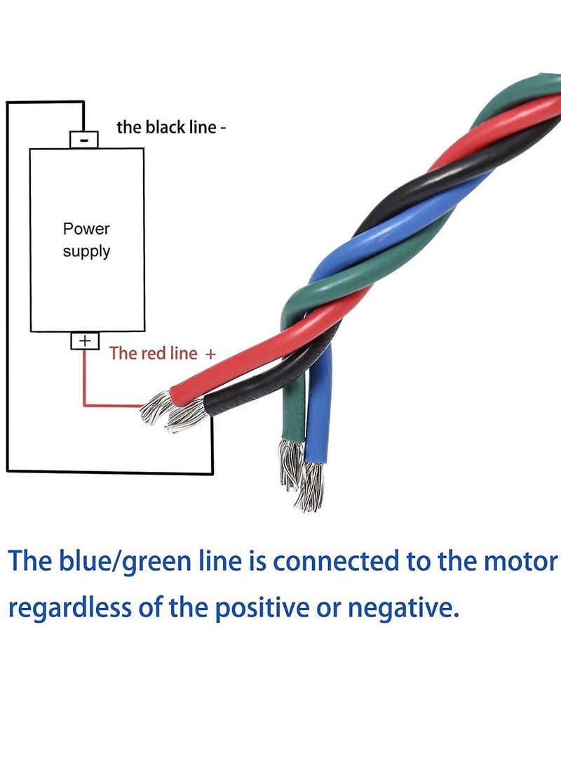 SOLARAE DC Motor Speed Controller, Brush Motor Driver Controls Module DC 9V-60V 12V 24V 36V 48V 60V Motor Pulse Width Modulator Regulator 20A 1200W PWM Monitor Dimmer Governor with Switch & Knob - Image 2
