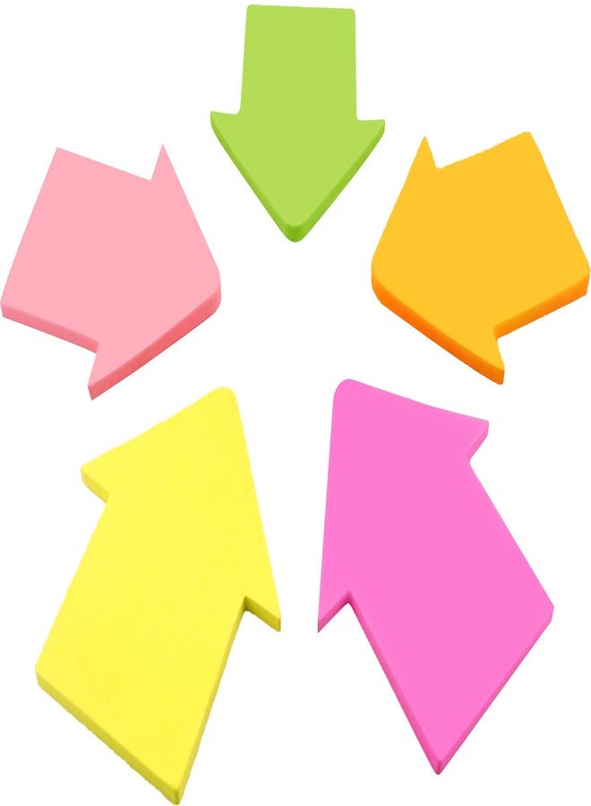 4A Shapes Sticky Notes,Arrow Shape,2.72 x 2.56 Inches,Neon Assorted,Self-Stick Notes,200 Sheets/Pad,1 Pad/Pack,4A 5013 - Image 1