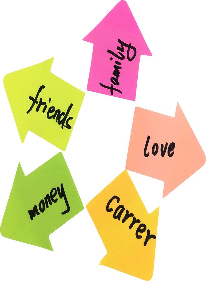 4A Shapes Sticky Notes,Arrow Shape,2.72 x 2.56 Inches,Neon Assorted,Self-Stick Notes,200 Sheets/Pad,1 Pad/Pack,4A 5013 - Image 5