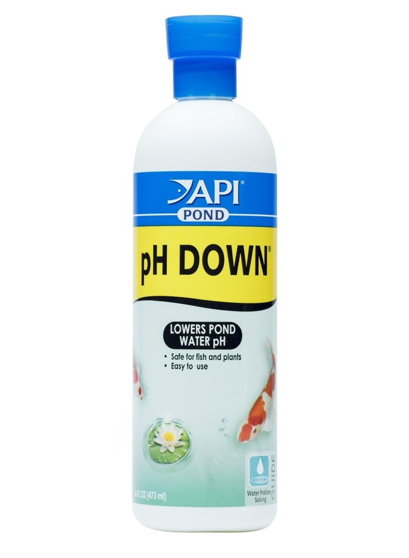 API Pond pH Down 16 oz – pH Reducer for Healthy Pond Fish & Plants