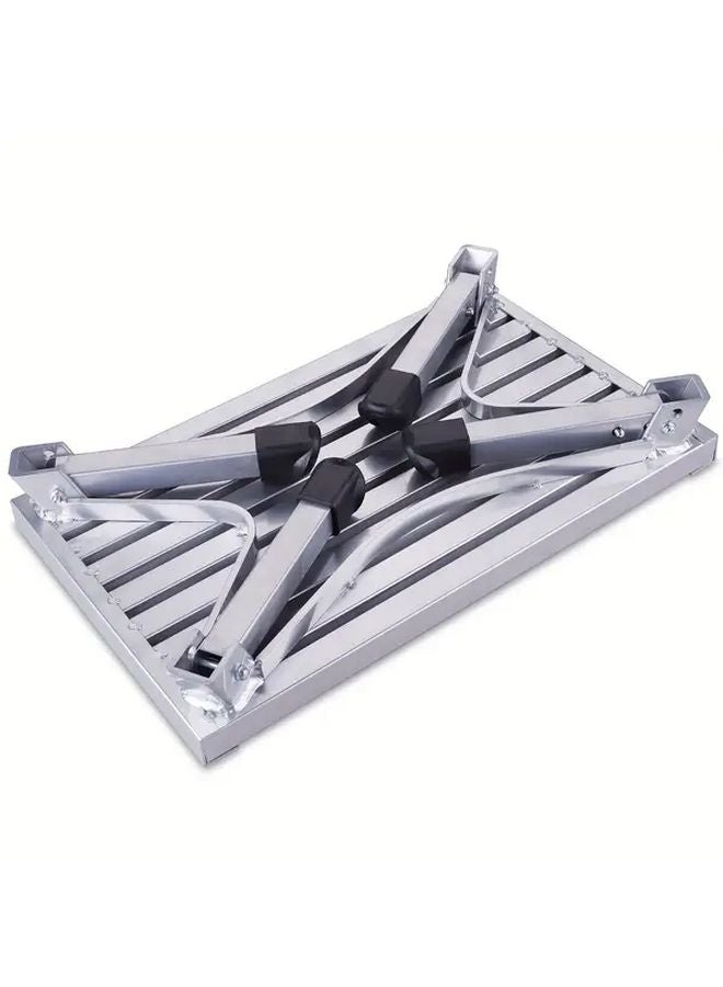 Aluminum Alloy Portable Folding Step Stool Ladder For Car RV Outdoor Workbench - Image 4