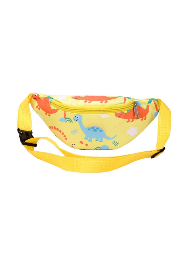 Children's Bag 2022 Baby Graffiti Crossbody Bag Handsome Boys And Girls Chest Bag Cute Little Dinosaur Waist Bag Foreign Trade-Color:Dinosaur Yellow - Image 1