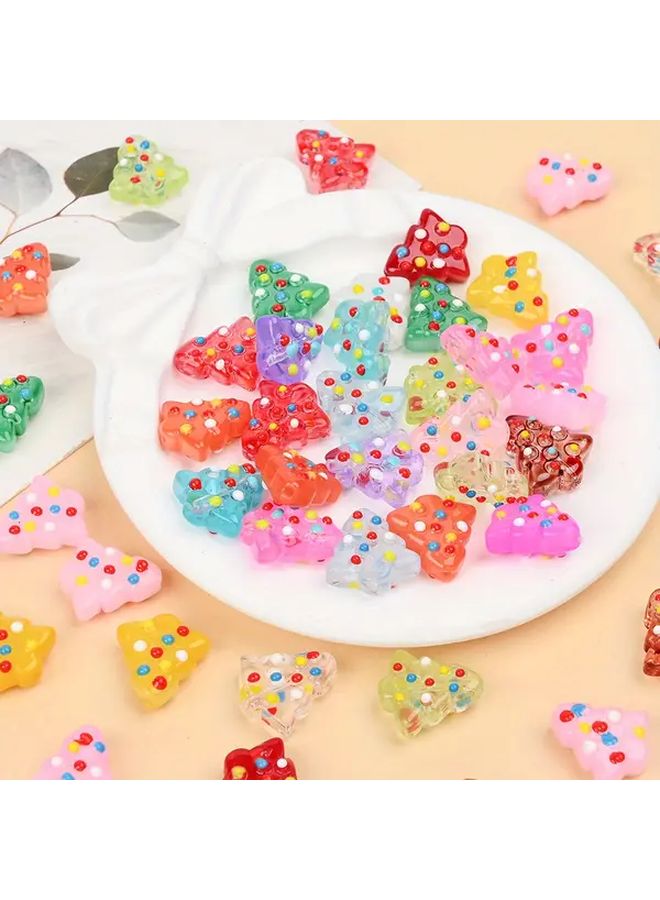 10 Pack Glass Christmas Trees Color 5 For Holiday Decorations DIY Craft Gifts - Image 4