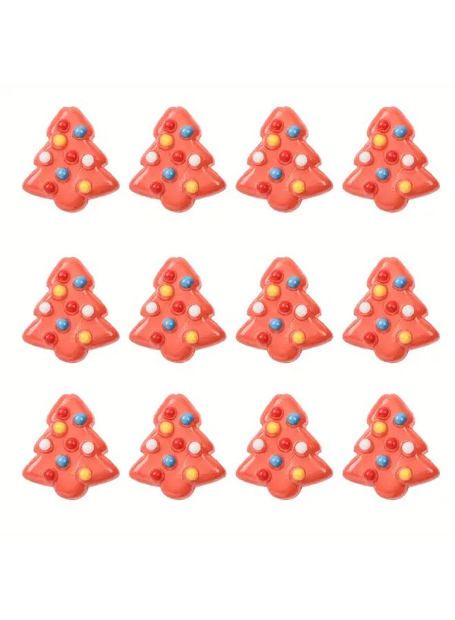 10 Pack Glass Christmas Trees Color 5 For Holiday Decorations DIY Craft Gifts - Image 1