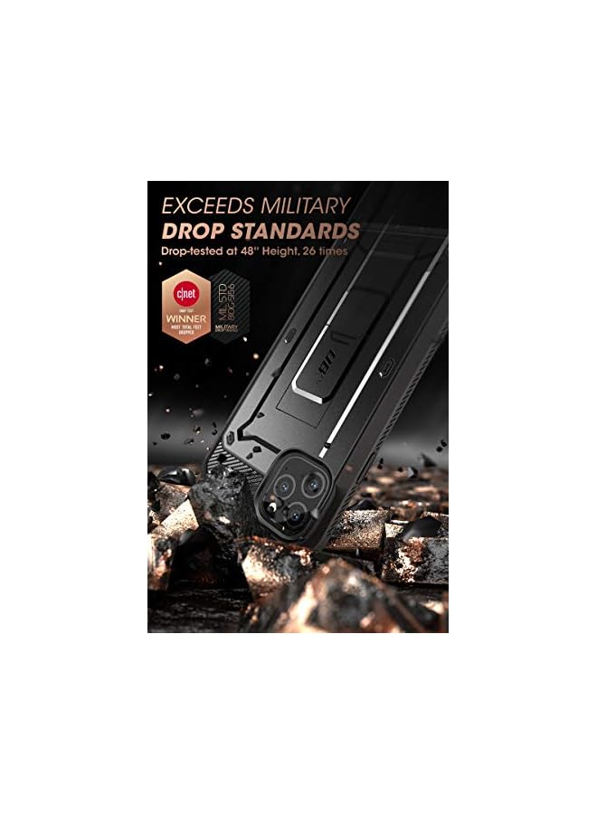 SupCase Unicorn Beetle Pro Series Case Designed for iPhone 11 Pro 5.8 Inch 2019, Built-In Screen Protector Full-Body Rugged Holster Case (Black) - Image 3