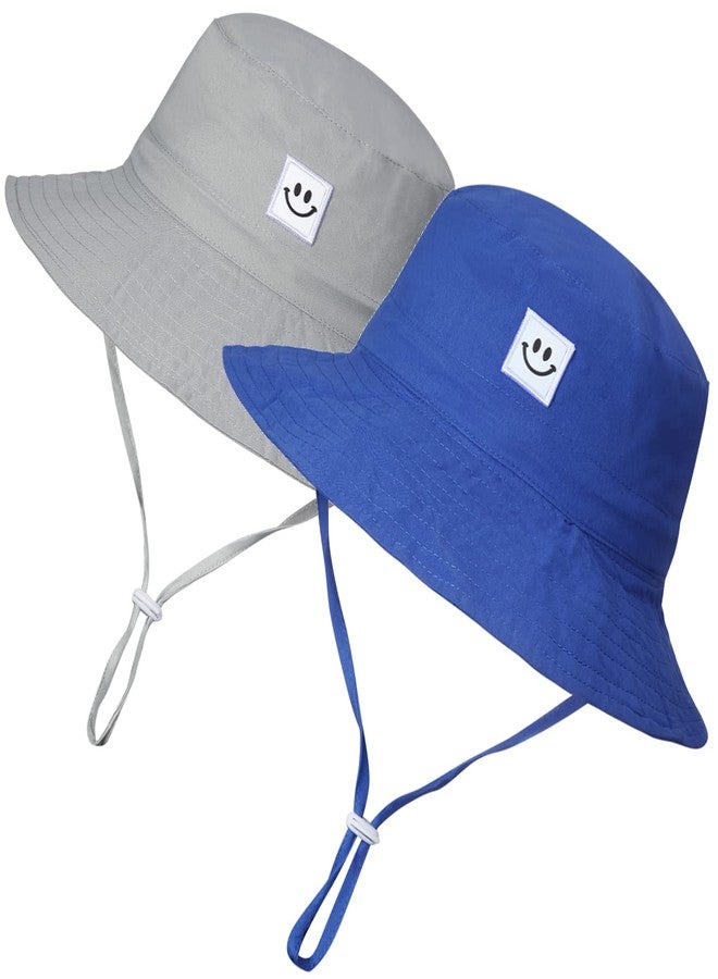 MaxNova Infant Sun Hat Beach Bucket hat for Girls 0-6 Months - Image 1