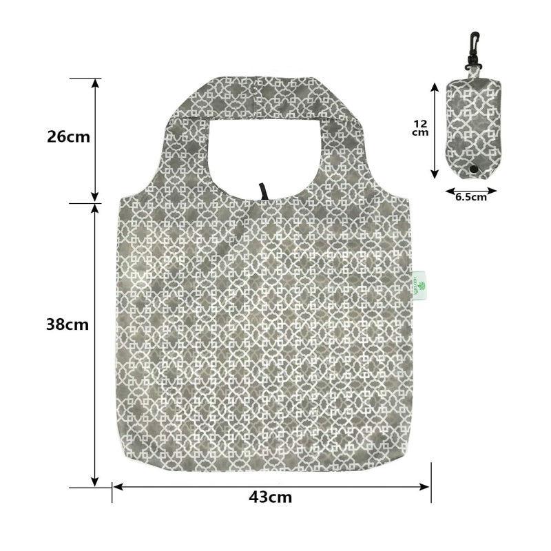 HOLYLUCK Reusable Grocery Bags,Heavy Duty Foldable Shopping Tote Bag (Standard, 3 Maze) - Image 2
