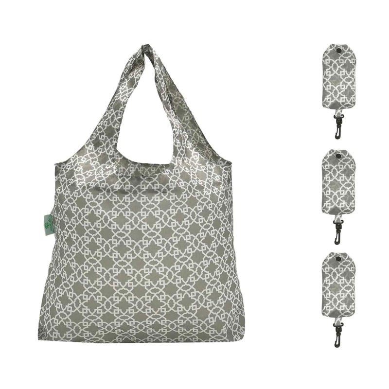 HOLYLUCK Reusable Grocery Bags,Heavy Duty Foldable Shopping Tote Bag (Standard, 3 Maze) - Image 1