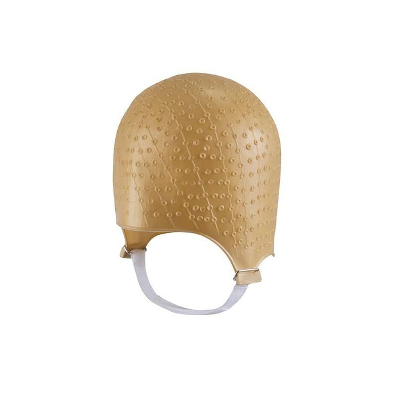 Dompel Silicone Highlight Hair Cap | Reusable Professional Silicone Cap | Special for Hair Dyeing (1, 664 Gold) - Image 1