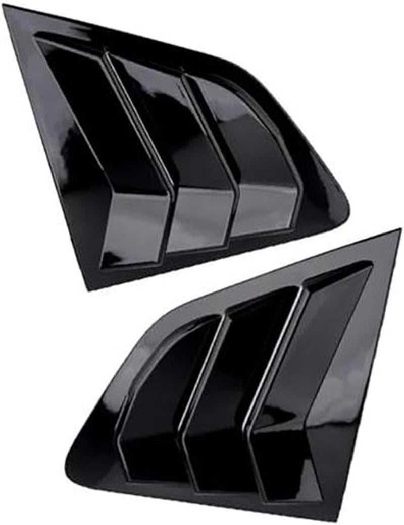 QASULER Car Rear Louver Window Cover Trim Sticker - Image 1