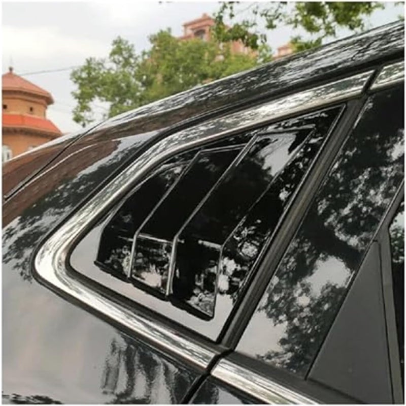 QASULER Car Rear Louver Window Cover Trim Sticker - Image 3