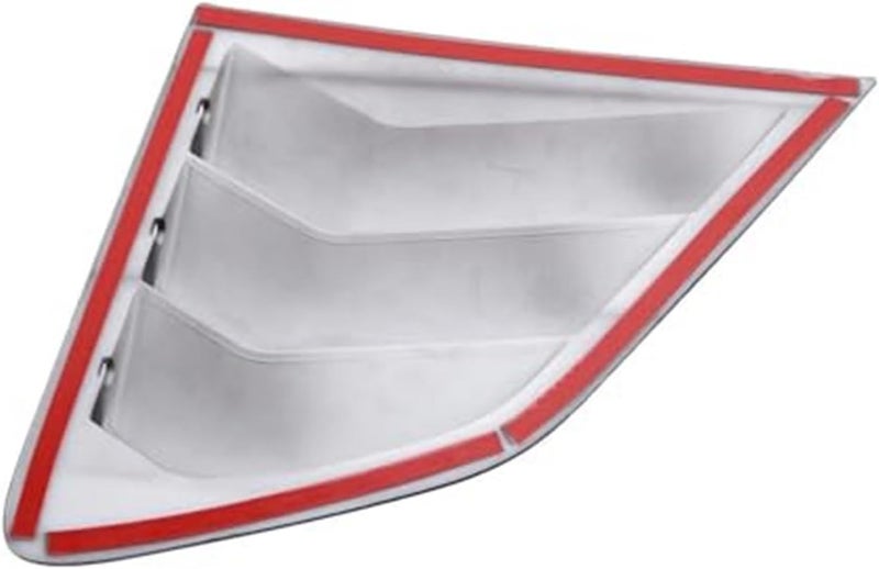 QASULER Car Rear Louver Window Cover Trim Sticker - Image 4