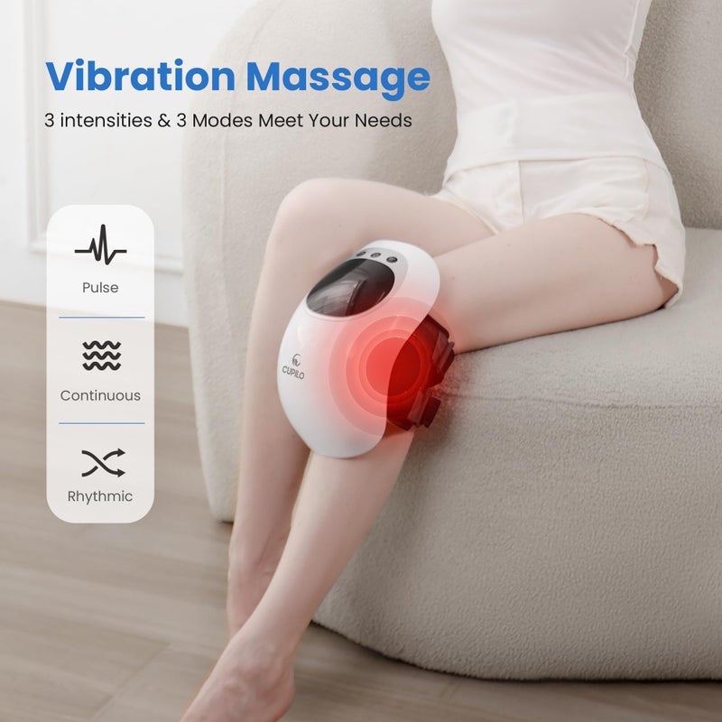 CuPiLo Knee Massager with Heat - HSA Eligible,Heating and Vibrating Pain Relief Knee Massager for Arthritis,Swelling Stiff Joints and Muscles Injuries,Ideal Gift for Her,Him - Image 4