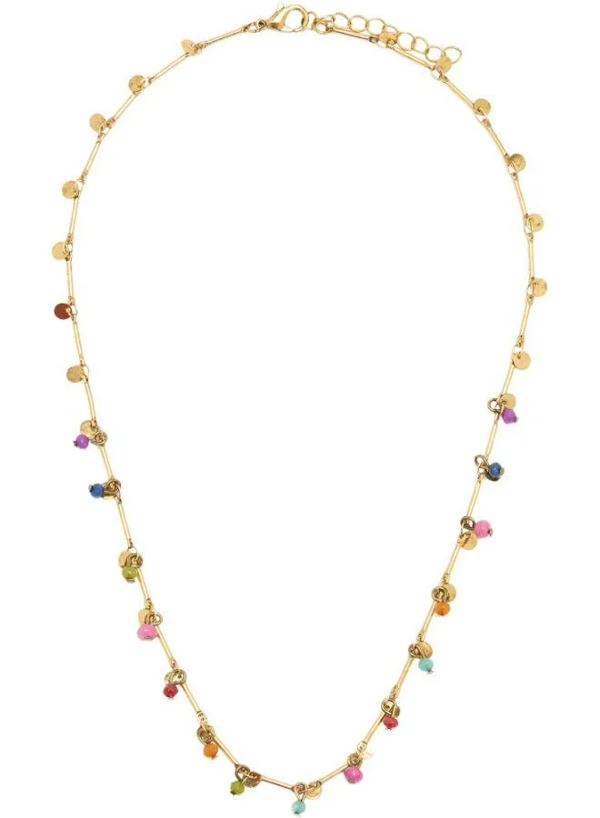 PARFOIS Necklace With Multicolored Stones