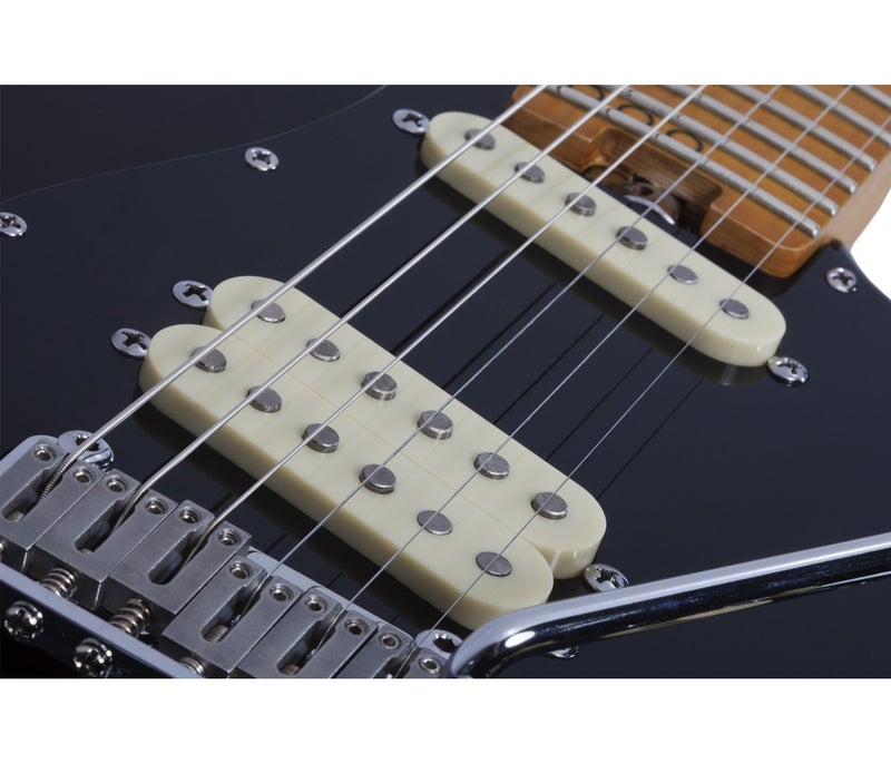 Schecter 4201 MV-6 Electric Guitar - Black - Image 4