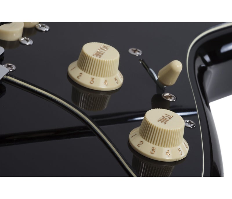 Schecter 4201 MV-6 Electric Guitar - Black - Image 5