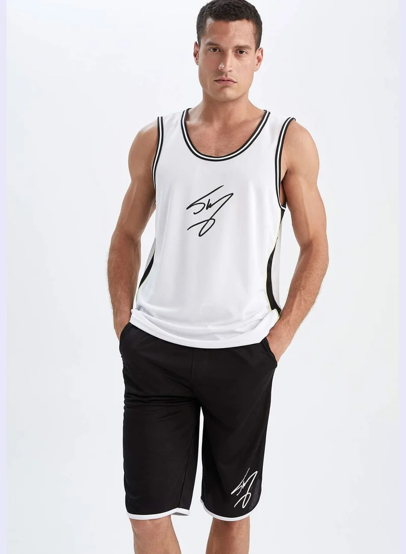 DeFacto Man Fit Shaquille O'Neal Licenced Oversize Fit Bottom Knitted Short