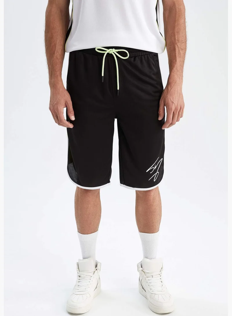 DeFacto Man Fit Shaquille O'Neal Licenced Oversize Fit Bottom Knitted Short