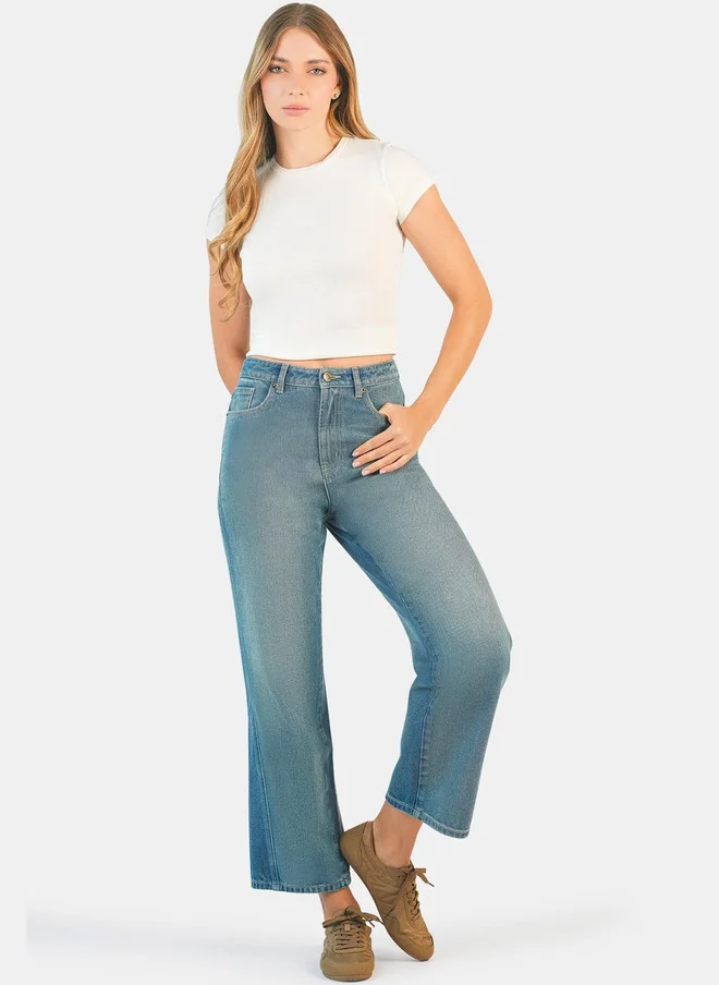 فيرجيو Virgio Women Straight Fit High-Rise Light Fade Jeans