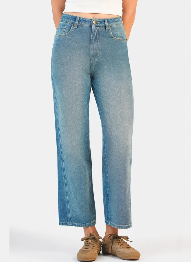 فيرجيو Virgio Women Straight Fit High-Rise Light Fade Jeans