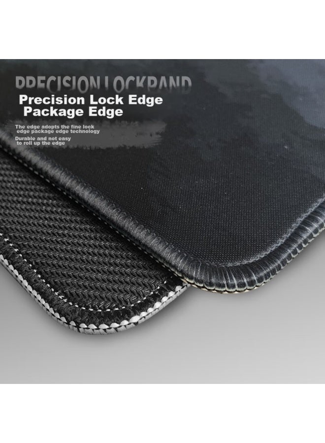 Daryo Dareu Fluid Series Fs-803 Gray Gaming Mouse Pad, Fine Texture, Waterproof, Large Size, Thickened Edge-locked, For Office Keyboard, Computer Desk Pad, 800*300*3mm - Image 2