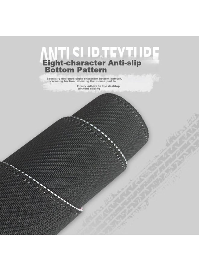 Daryo Dareu Fluid Series Fs-803 Gray Gaming Mouse Pad, Fine Texture, Waterproof, Large Size, Thickened Edge-locked, For Office Keyboard, Computer Desk Pad, 800*300*3mm - Image 3