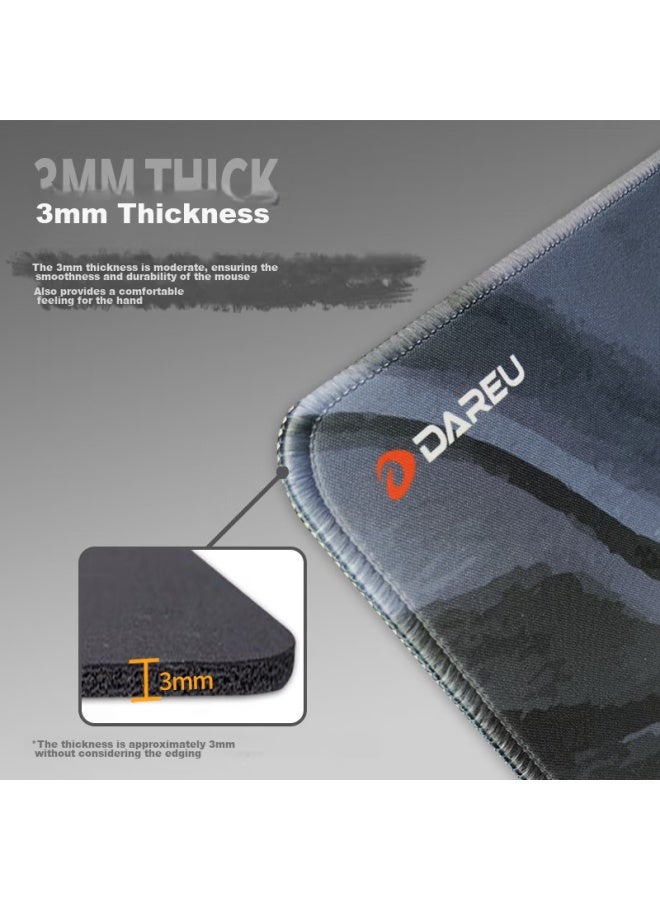 Daryo Dareu Fluid Series Fs-803 Gray Gaming Mouse Pad, Fine Texture, Waterproof, Large Size, Thickened Edge-locked, For Office Keyboard, Computer Desk Pad, 800*300*3mm - Image 4