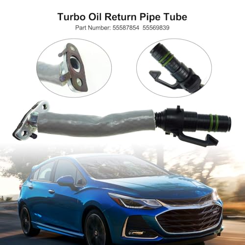 TIKSCIENCE 55587854 Pipe Turbo Oil Return Line for Chevy Cruze Sonic Trax Buick Encore 1.4L Engine Turbocharger Oil Return Hose Line 55569839 - Image 2