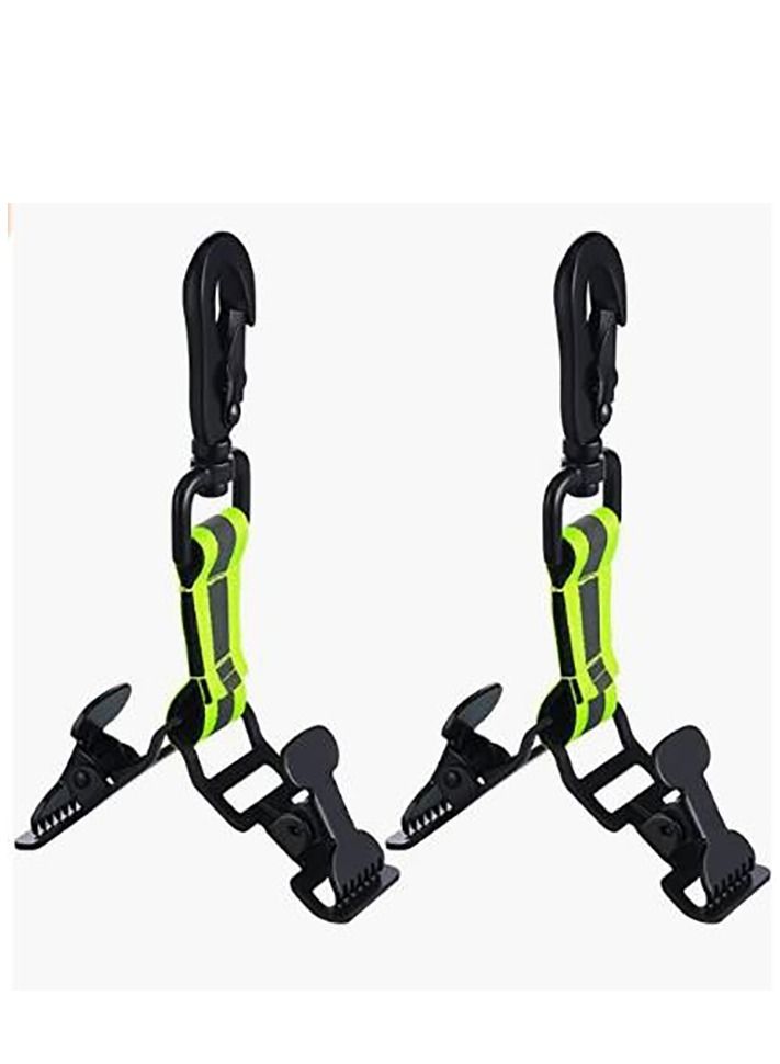 Y&D 2 Pieces Firefighter Glove Strap Safety Holder Clips for Work Belt Clip  - Image 1