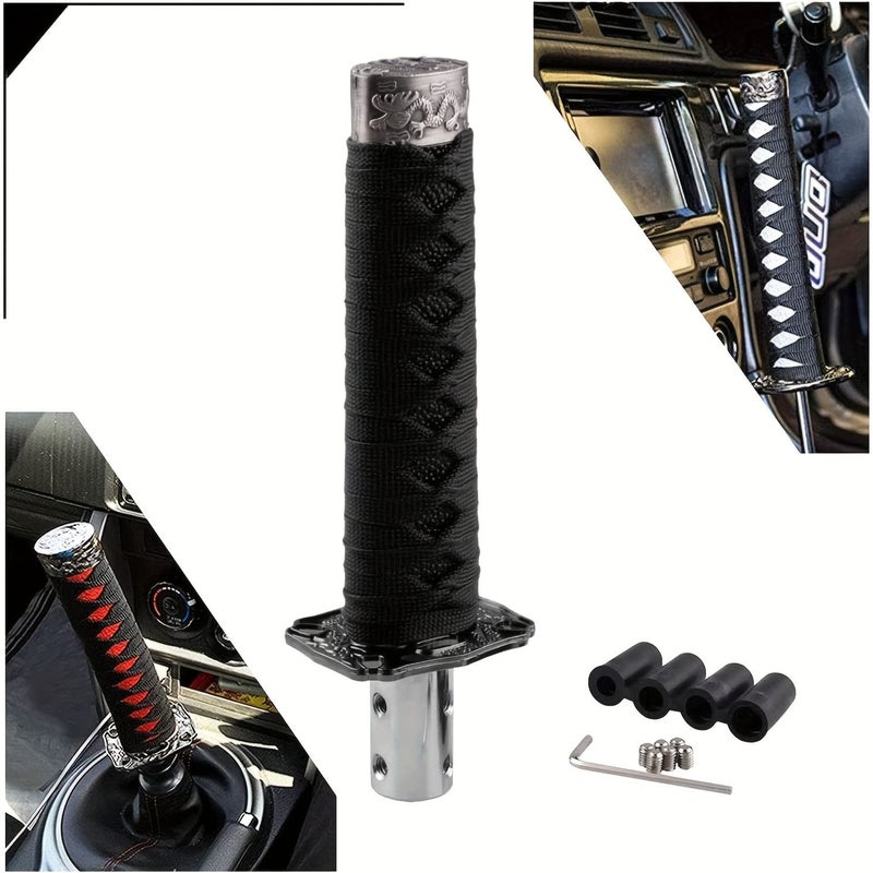 Universal Gear Shift Knob Sword Katana Style for Manual And Most Automatic Cars Black - Image 2
