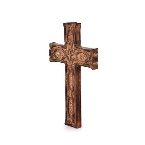 NIRMAN Handmade Wooden Wall Cross Church Home Room Décor - Image 3