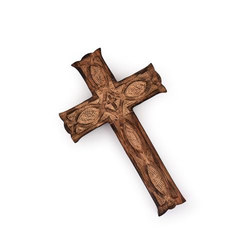 NIRMAN Handmade Wooden Wall Cross Church Home Room Décor - Image 2