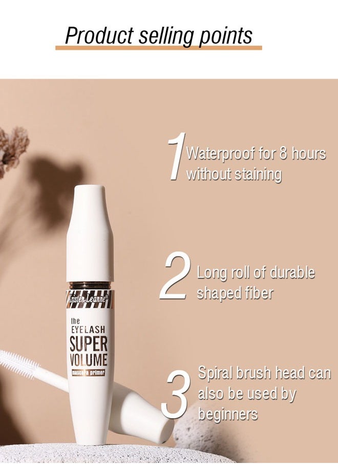 Kristen Leanne - Waterproof Mascara Primer Thick Curling Eyelashes Non Smudging Makeup Eyelashes The Eyelash Super Volume  Mascara Primer - Image 1