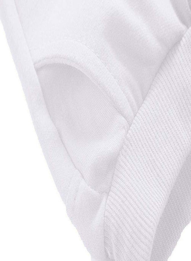DCUTERQ Toddler Baby Kids Solid Cotton Sport Jogger Shorts Pants Boys Girls Summer Casual Elastic Waist Pants White 3 Years - Image 3