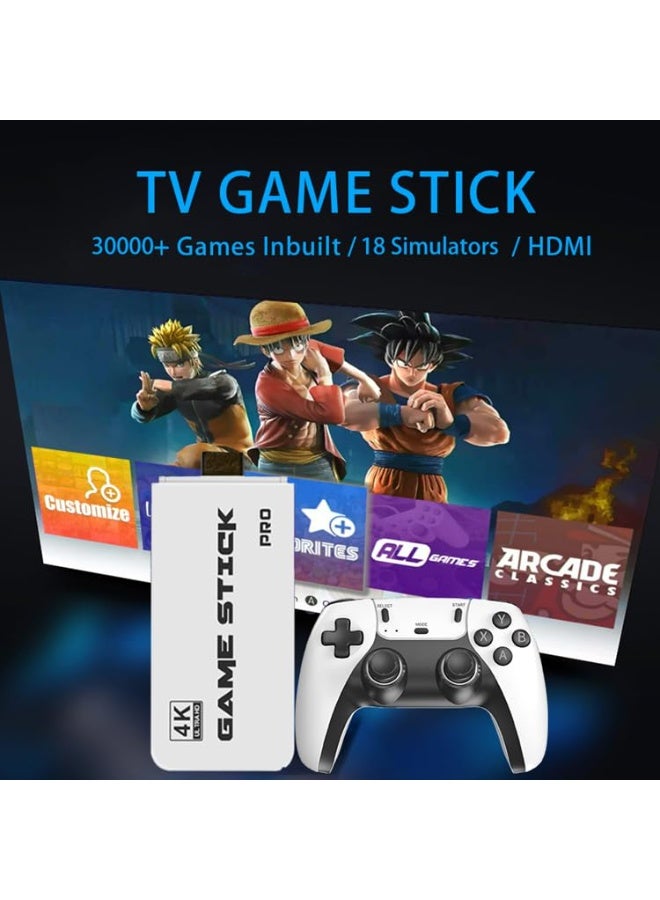 Retro Game Console with 10000+ Games, Plug & Play 1080P HD TV Video Game Stick, Classic Mini Game Console with Dual 2.4G Wireless Controllers, Built-in 9 Emulators for 2 Player Gaming - Image 4