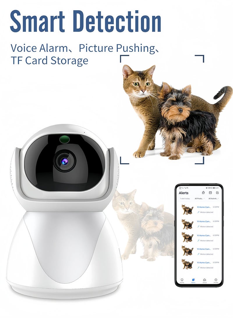 يو ام بي كاميرا مراقبة ذكية، كاميرا مراقبة بدقة 1080P عالية الوضوح، كاميرا منزلية PTZ، كاميرا واي فاي، جهاز مراقبة للأطفال، كشف بالذكاء الاصطناعي، صوت ثنائي الاتجاه، تتبع تلقائي، رؤية ليلية، عرض بانورامي 360 درجة، تحكم عن بعد عبر التطبيق، تدعم حتى 256 جيجابايت - Image 3