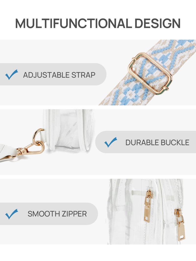 Telena Clear Bag for Stadium Events Women's Clear Purses for Women Stadium Crossbody Bag - Image 5