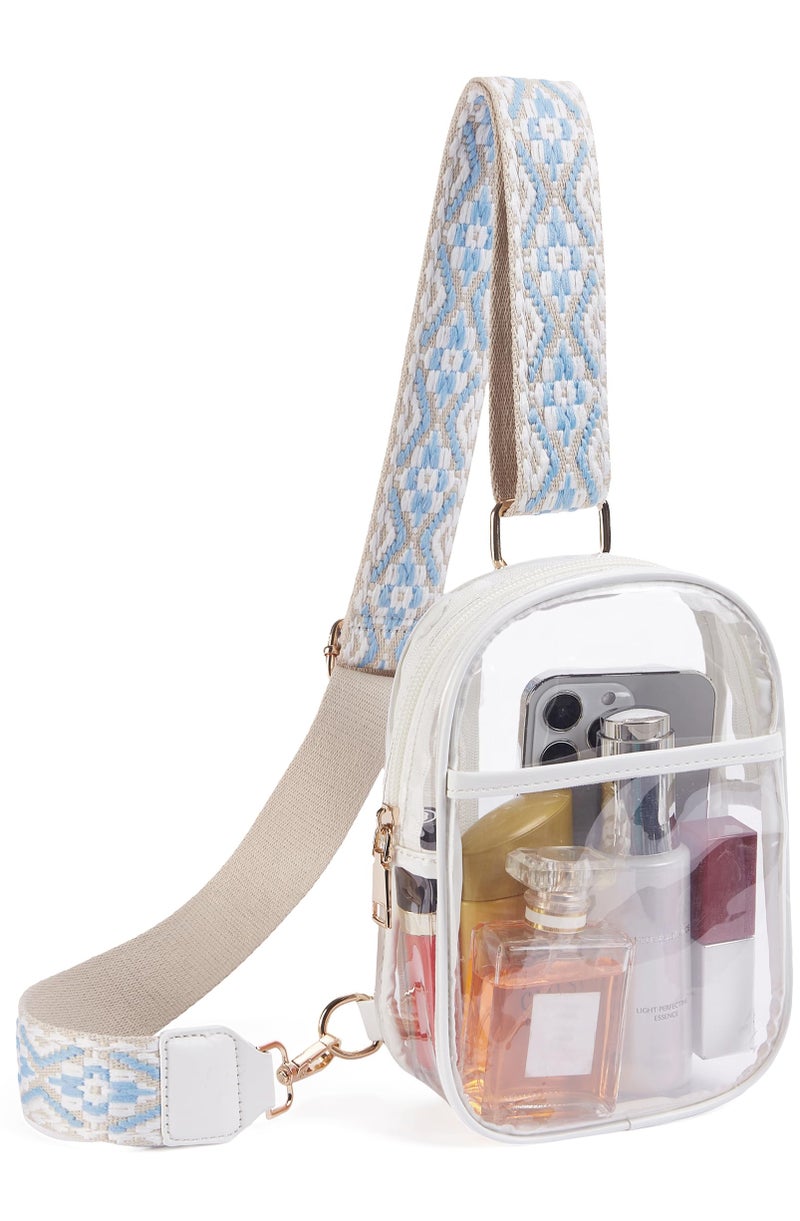 Telena Clear Bag for Stadium Events Women's Clear Purses for Women Stadium Crossbody Bag - Image 1
