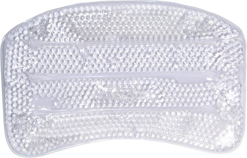 Bath Bliss Bath Bliss Luxury Cooling Gel Beaded Bath Tub Pillow | Suction Cup Backing | Bathtub Experience | Suction Cup Backing | White 