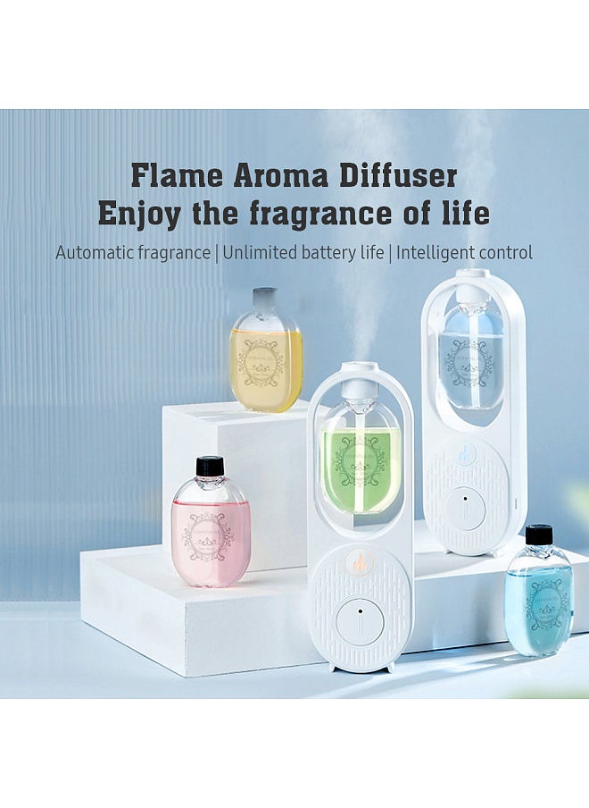 Flame Fragrance Dispenser, Automatic Fragrance Machine, Essential Oil Diffuser, High-value Indoor Smart Aroma Diffuser, Automatic Fragrance, Unlimited Battery Life, Intelligent Control, A Variety Of Flavors, Material Safety
