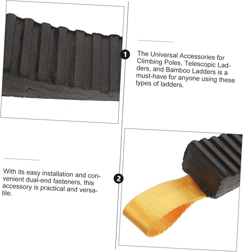 Rubber Ladder Stabilizer Skid Pad Non Slip Grip for Telescoping Ladders Easy Installation - Image 4