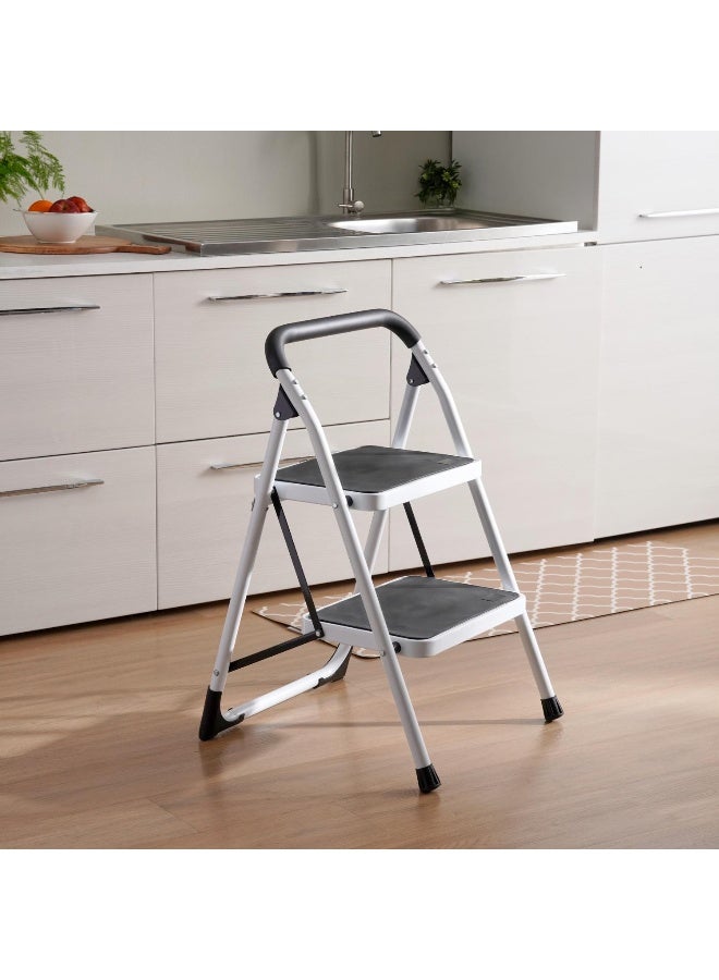 Pan Home Hector 2-Steps Ladder 47x49x71.5cm - Black - Image 1