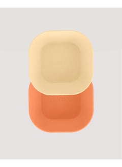 Let's Be Child 2-Piece Square Bowl Peach-Vanillia  - Image 3